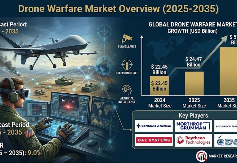 Global Drone Warfare Industry to Hit US$ 57.94 Billion Valuation by 2035 as Unmanned Combat Systems Reshape Defense